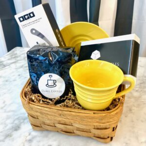 Coffee gift basket ideas for realtor gifts to clients